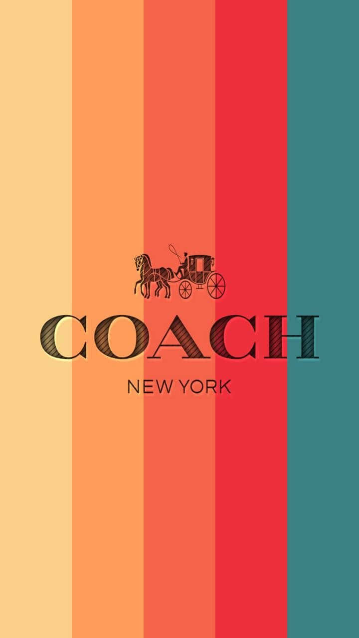 The iconic logo of the luxury lifestyle brand, Coach Wallpaper