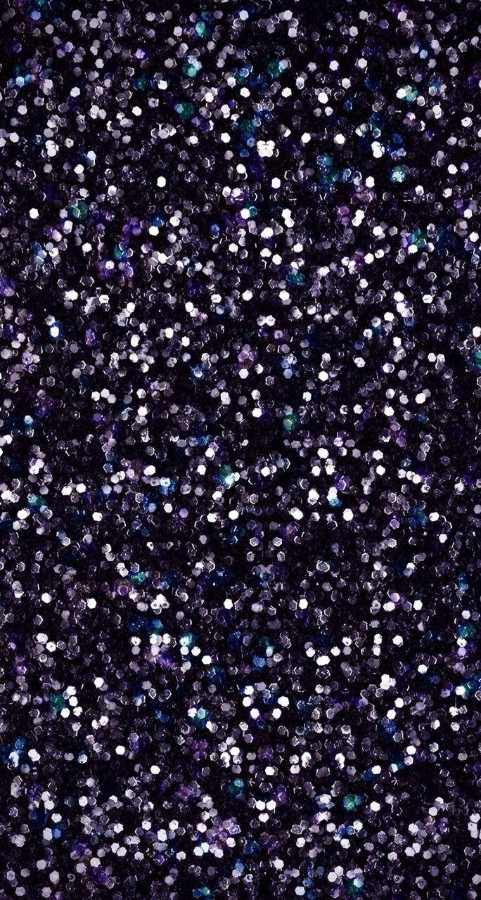 Coarse Black Glitter Sparkle Iphone Wallpaper
