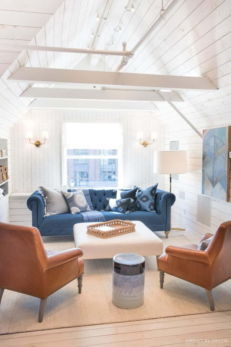 Coastal Chic Living Room Serena And Lily Wallpaper