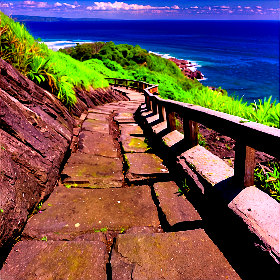 Coastal Cliff Walk Png Txu PNG