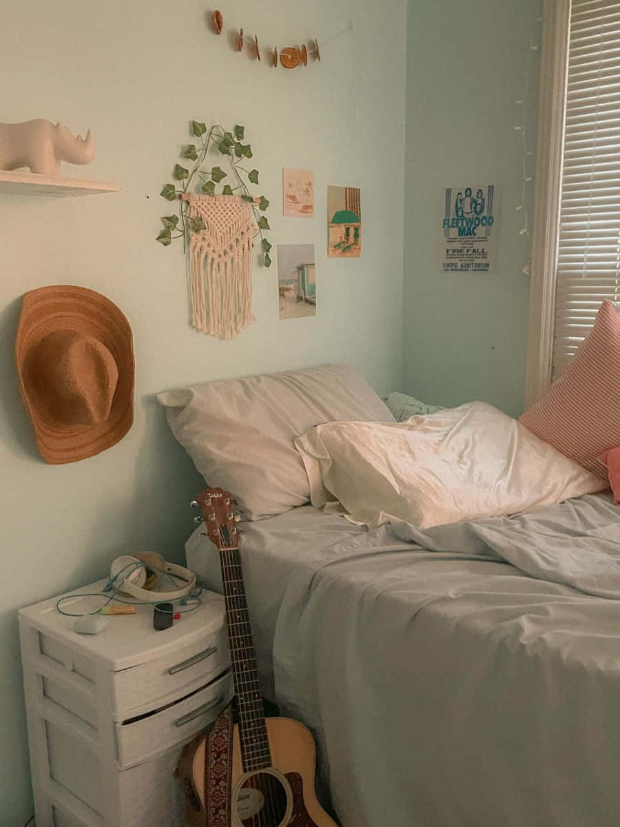 Coastal Cowgirl Bedroom Aesthetic Wallpaper