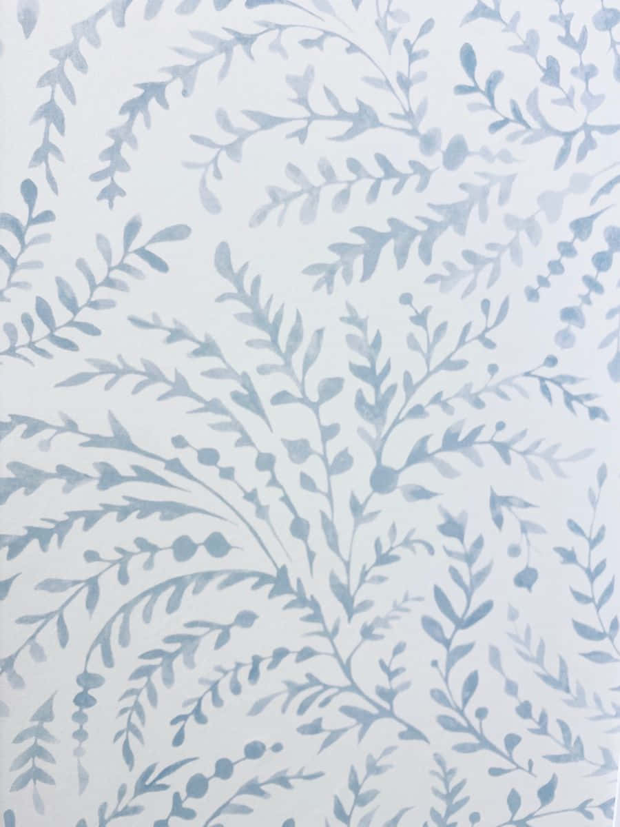 Coastal Granddaughter Inspired Floral Pattern Wallpaper