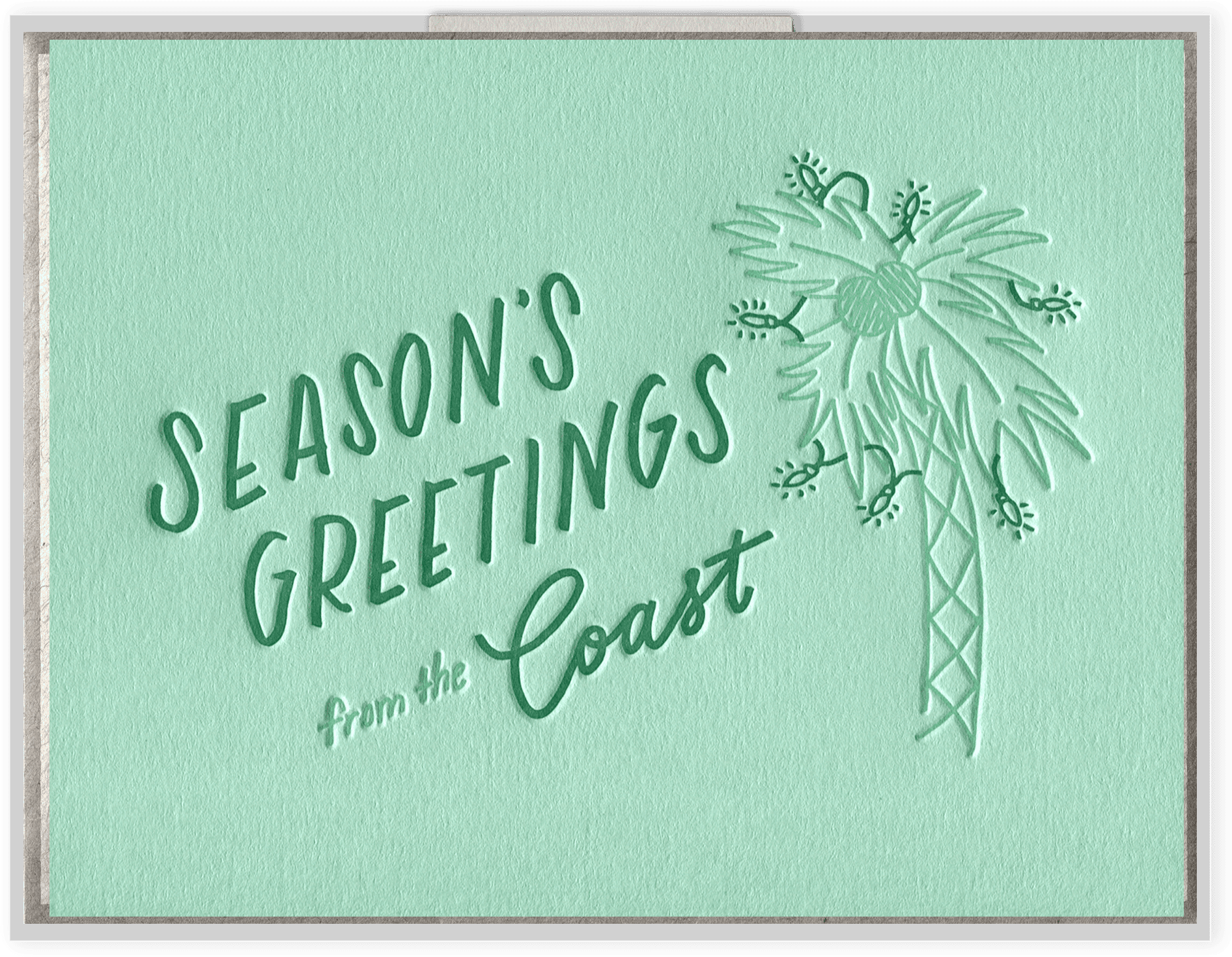 Coastal Seasons Greetings Card PNG