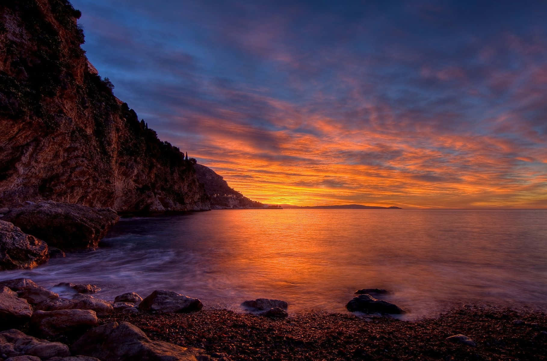 Enchanting Coastal Sunset Wallpaper