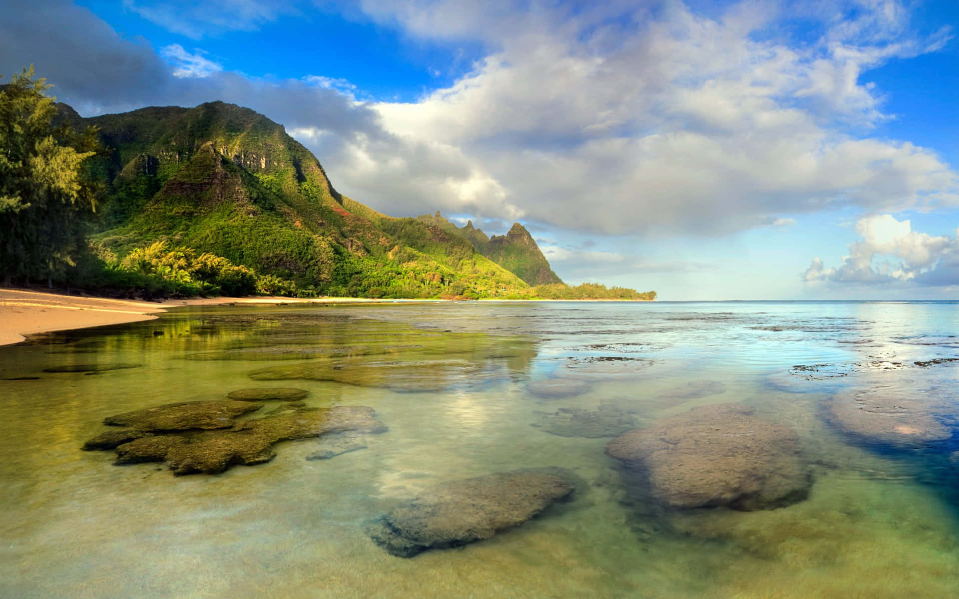 Pemandangan Garis Pantai Yang Indah Wallpaper