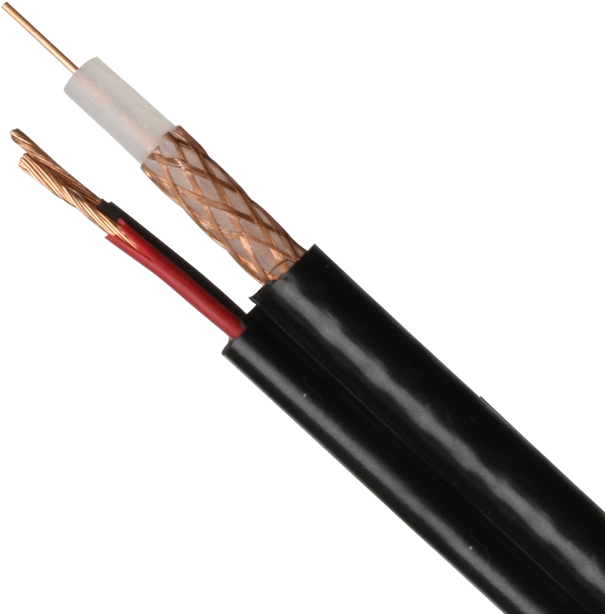 Coaxial Cable Cutaway View PNG
