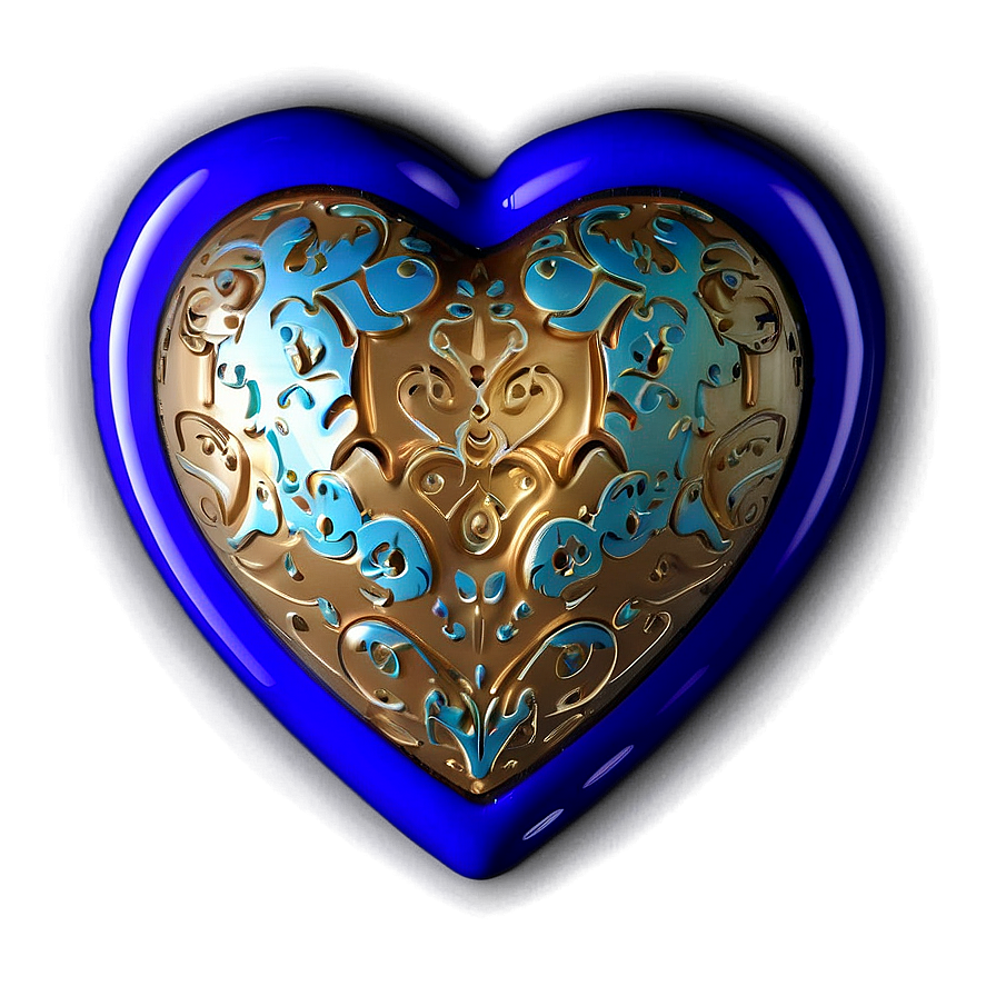 Cobalt Blue Heart Icon Png 92 PNG