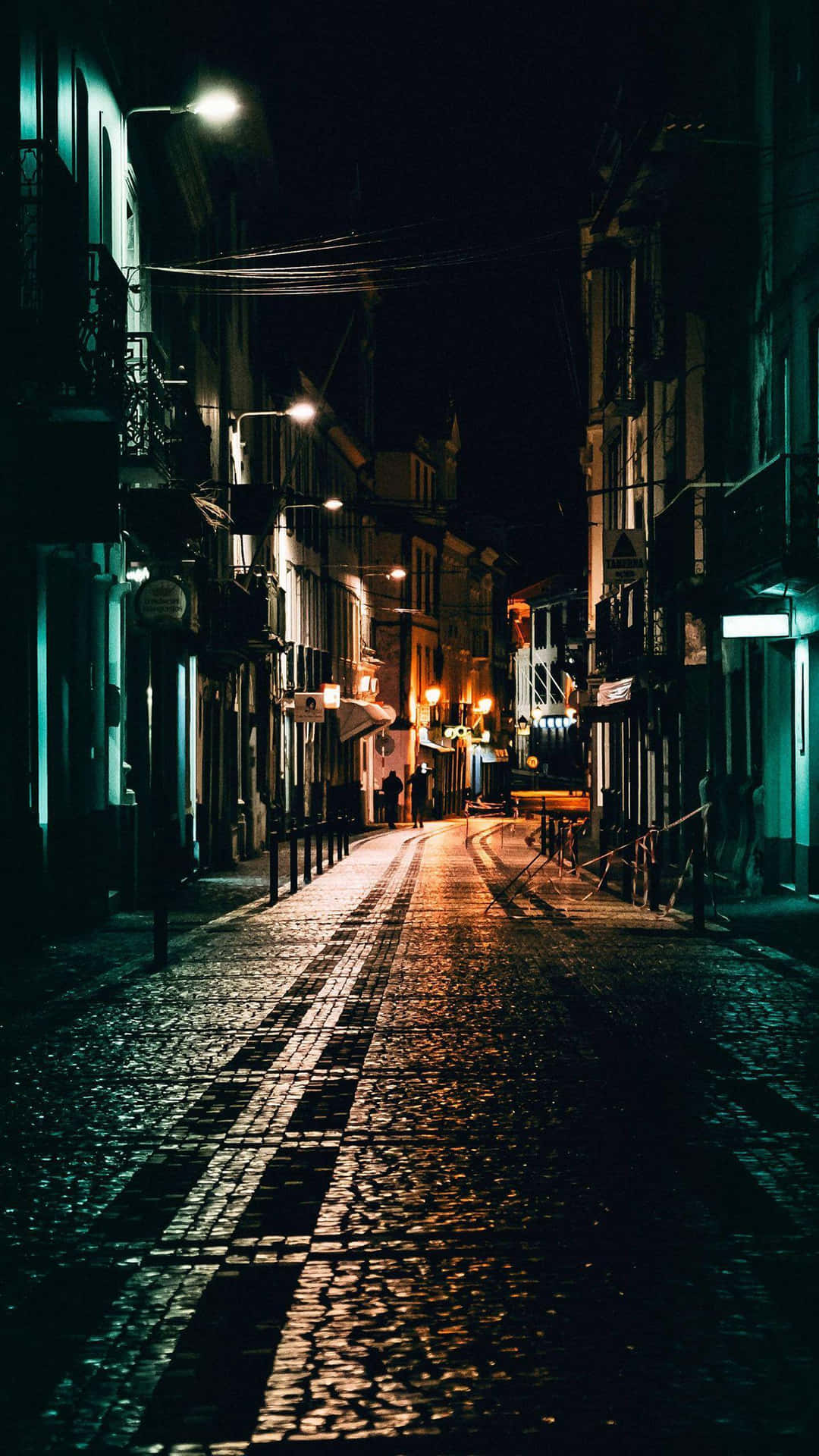 Cobblestone_ Street_ Night_ Scene.jpg Wallpaper