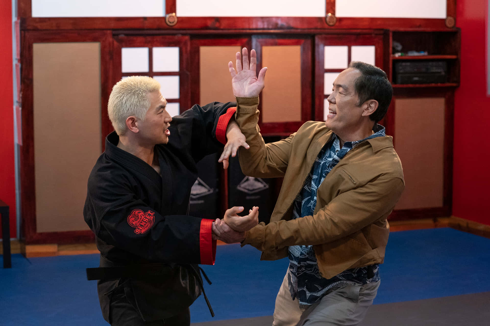 Two Men In A Martial Arts Class