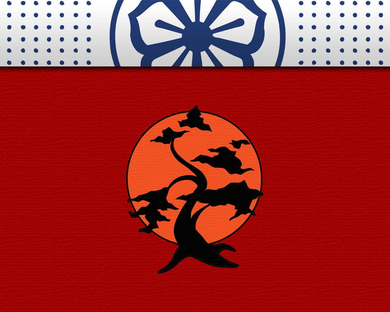 The iconic Cobra Kai logo