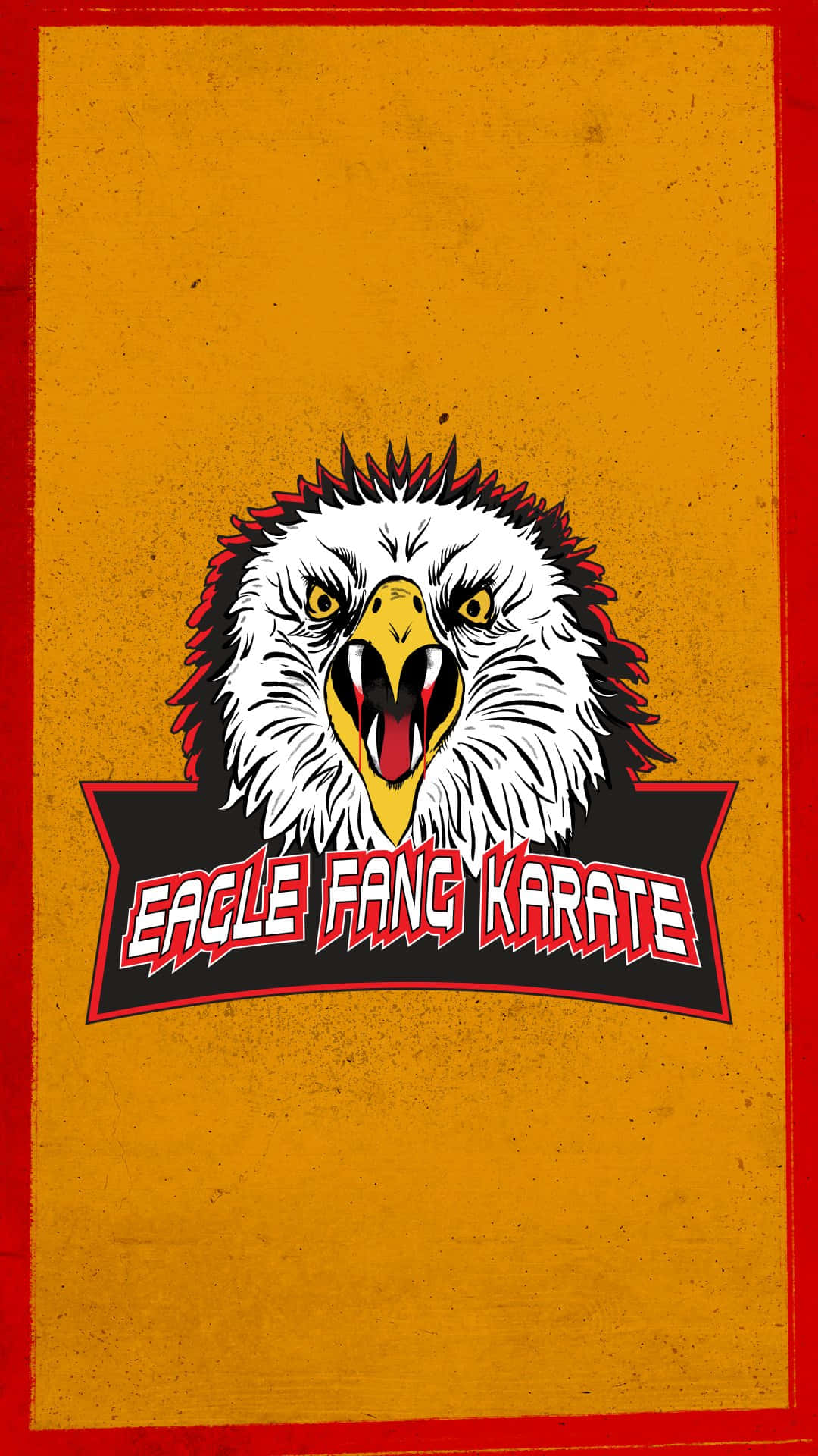 Sfondocobra Kai Per Iphone Xr Con Il Logo Di Eagle Fang