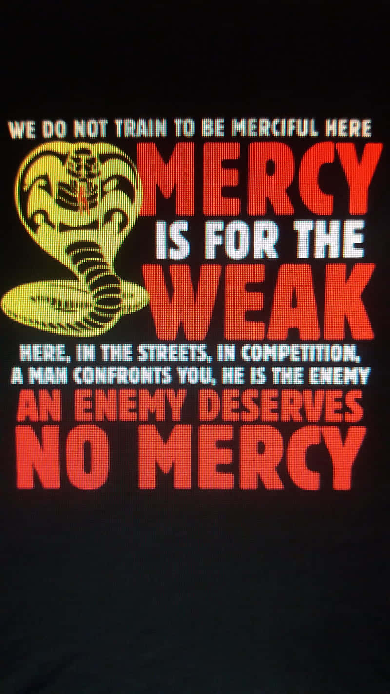 Cobra Kai Iphone Xr Mercy Weak Background