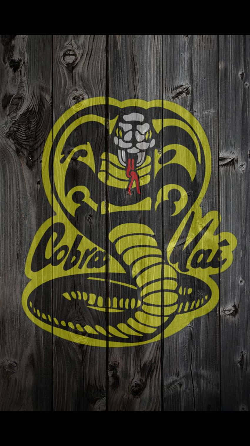 Cobra Kai Iphone Xr Yellow Wood Background