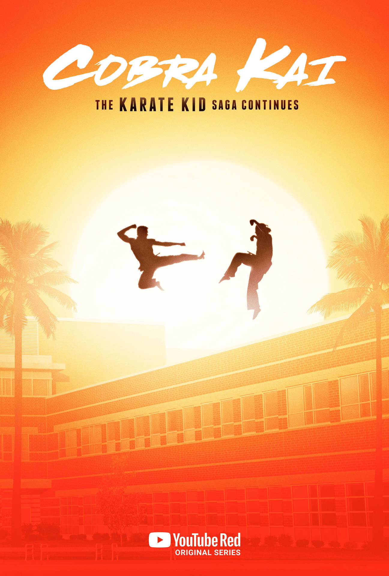 Strike first and strike hard against enemies in the shadows with Cobra Kai. Wallpaper
