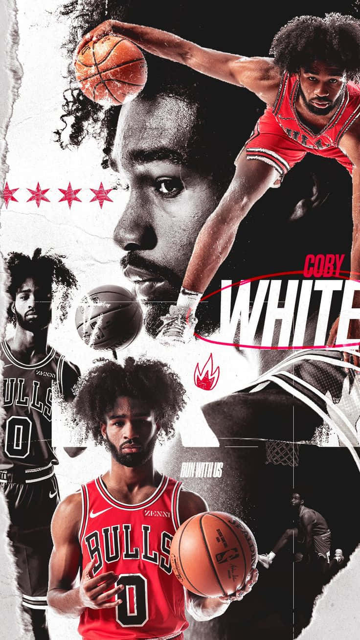 Coby White Chicago Bulls Collage Wallpaper