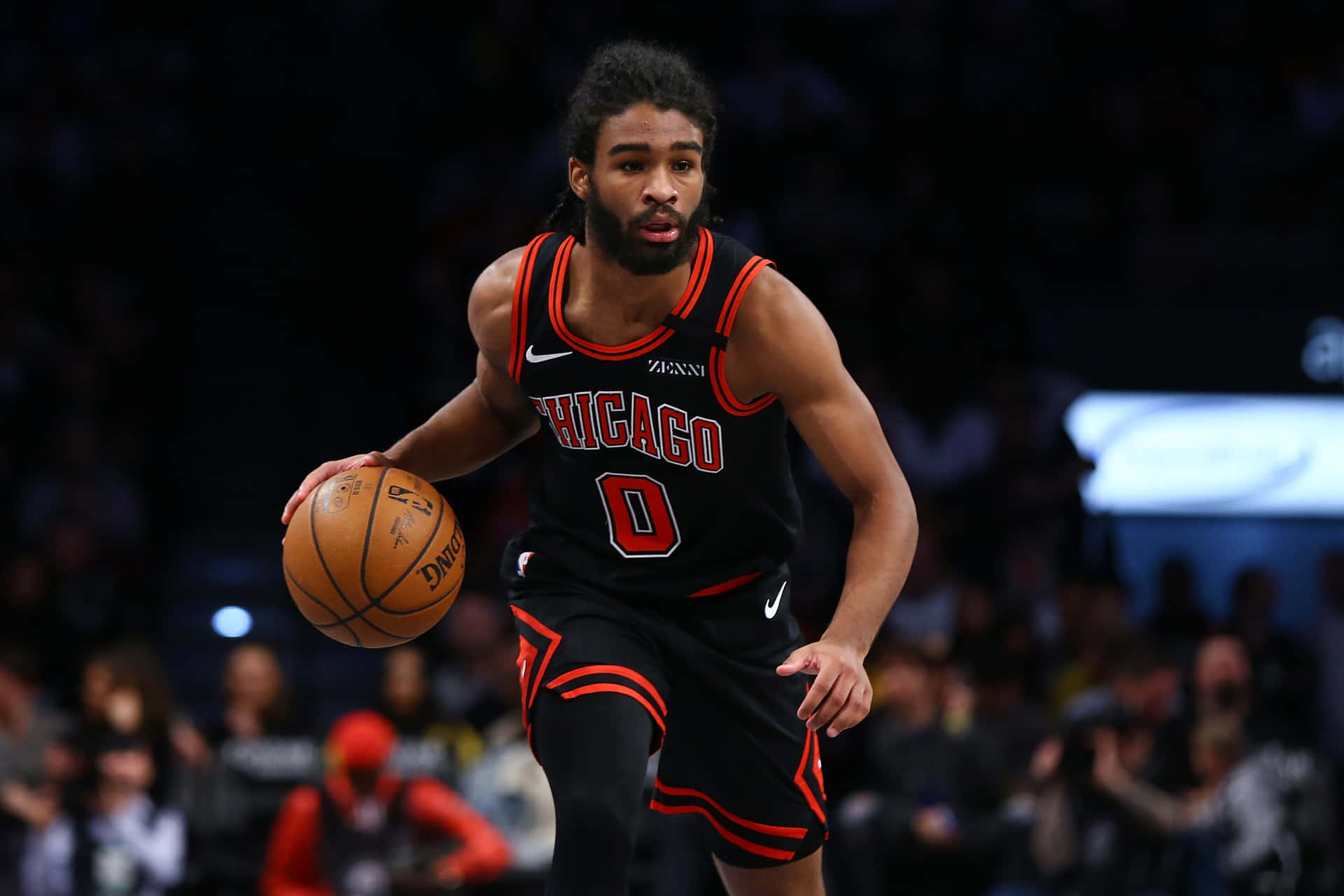 Coby White Chicago Bulls Game Action Wallpaper