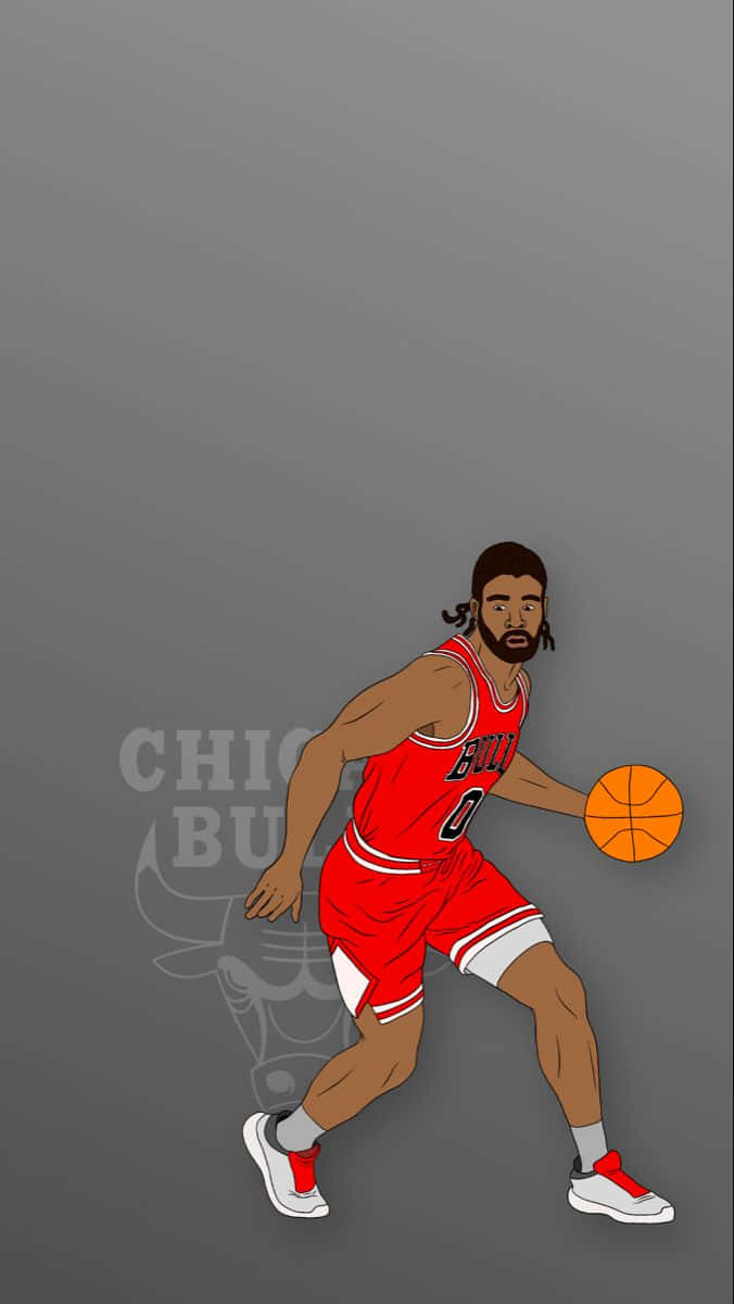 Coby White Chicago Bulls Illustration Wallpaper