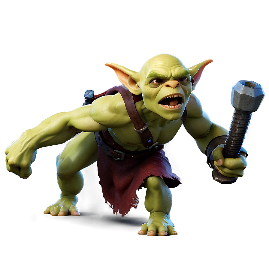 Coc Goblin Troop Running Png Oca PNG