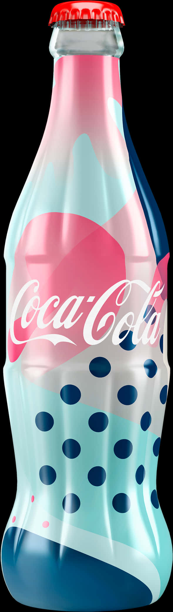 Coca Cola Artistic Bottle Design PNG