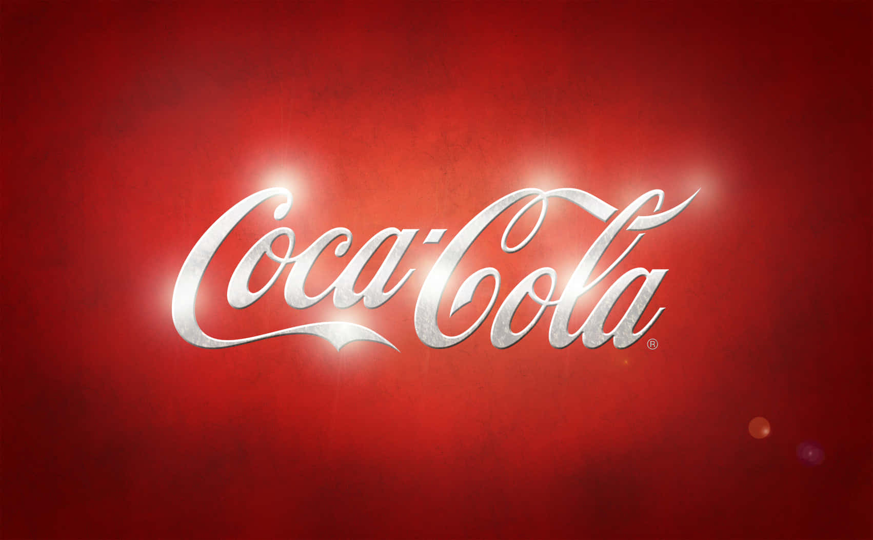 Cocacola-logotyp På En Röd Bakgrund.