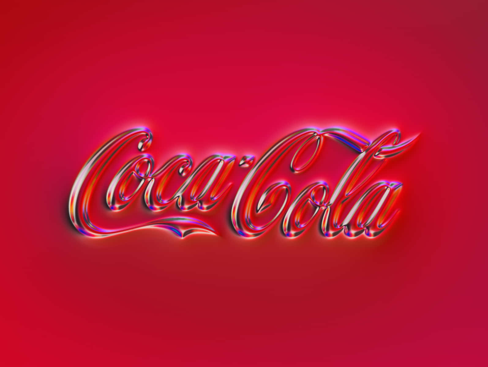 Cocacola-logoet I 3d.