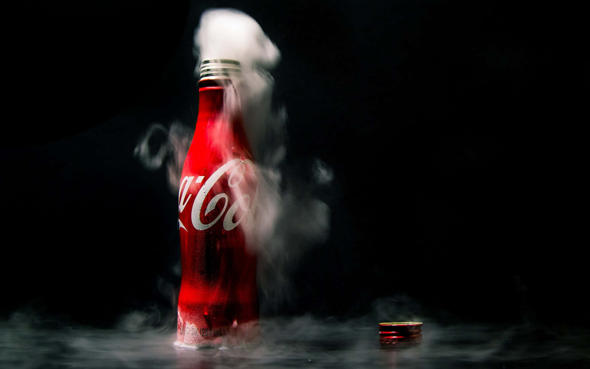 A Coca Cola Bottle Is Leaking