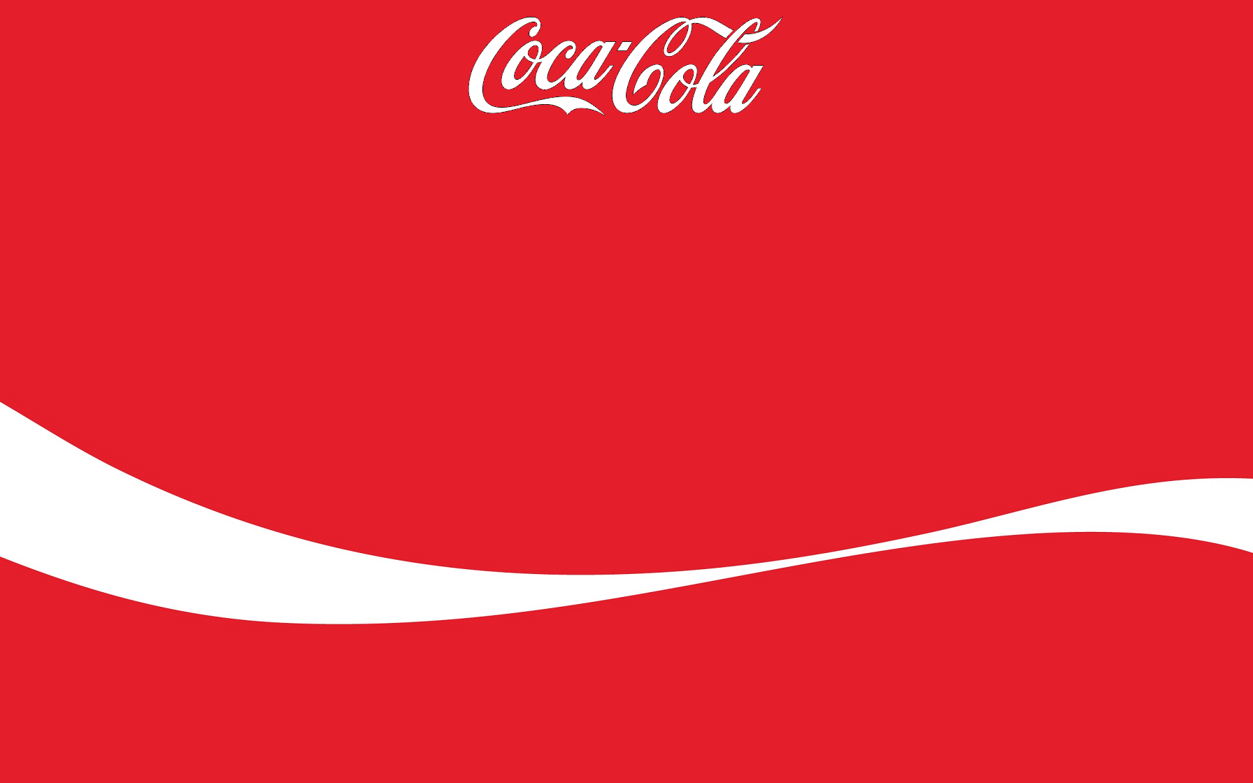 Coca Cola Logo On A Red Background
