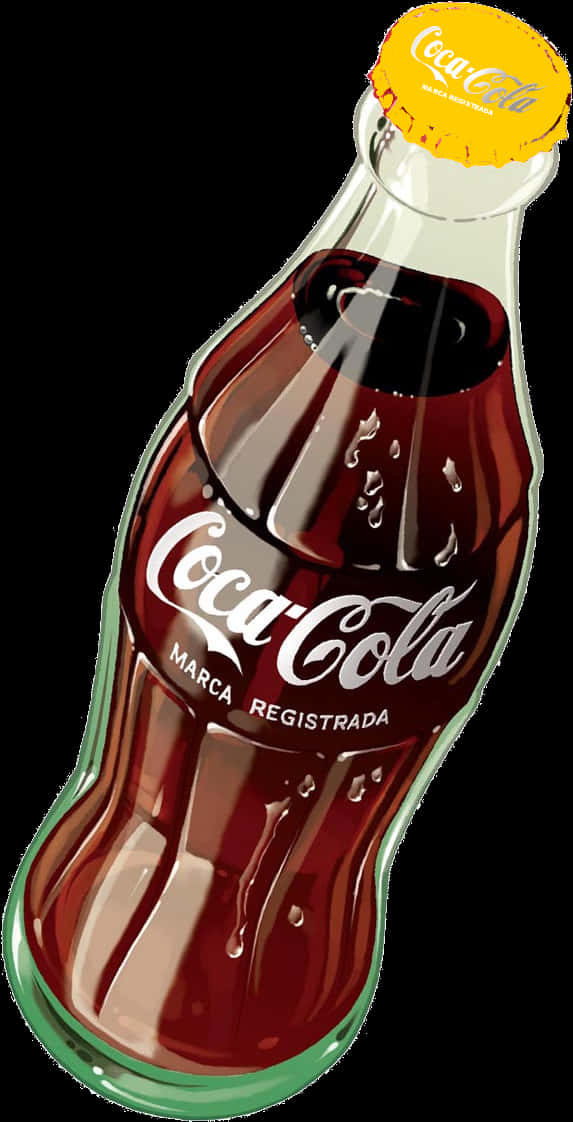 Coca Cola Bottle Classic Design PNG