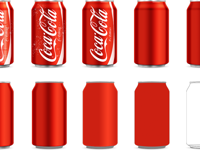 Coca Cola Can Progression PNG