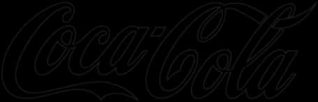 Coca Cola Classic Logo Black Background PNG