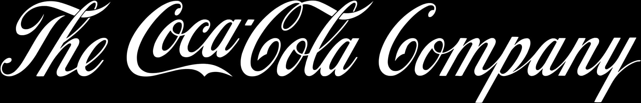 Coca Cola Company Logo Blackand White PNG