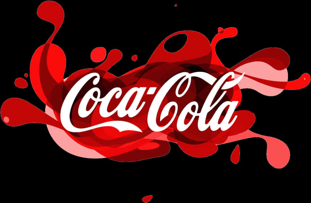 Coca Cola Logo Splash Art PNG