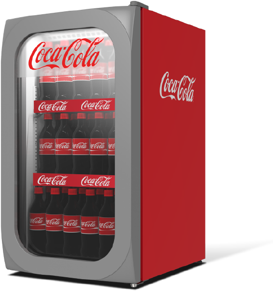 Coca Cola Refrigerator Fullof Bottles PNG