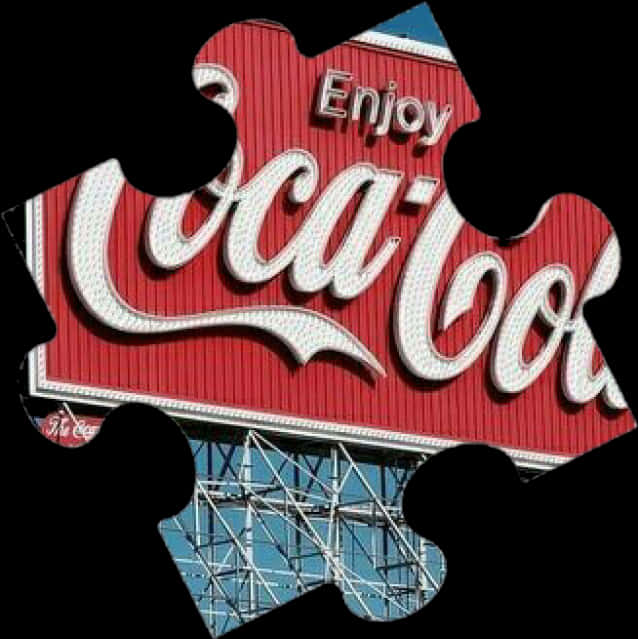 Coca Cola Sign Puzzle Overlay PNG