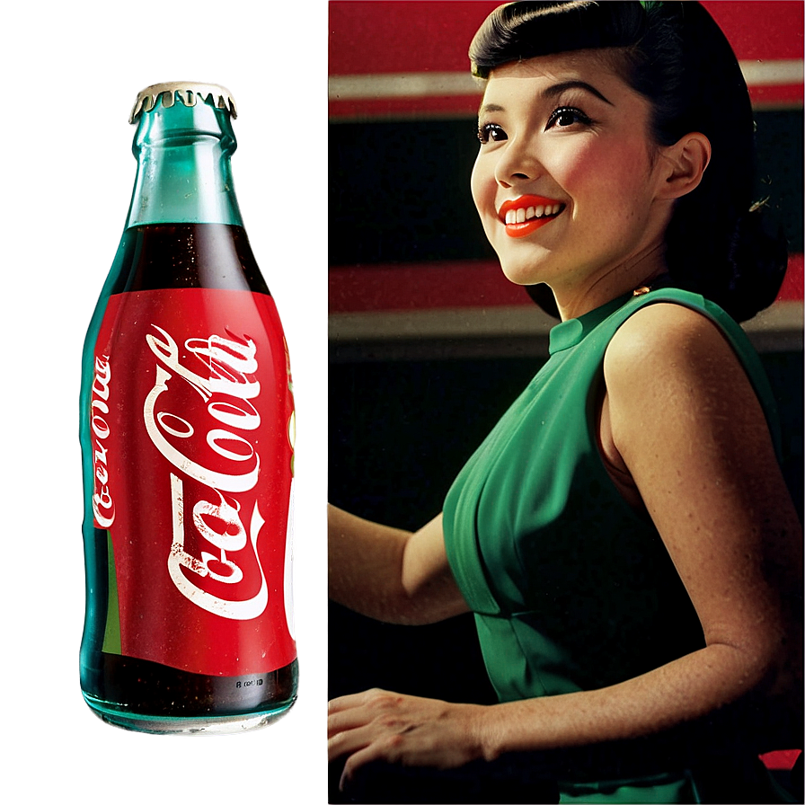 Download Coca Cola Vintage Ad Png Sth52 | Wallpapers.com