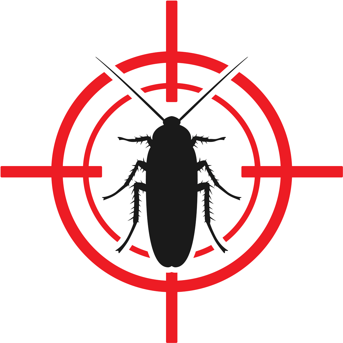 Cockroach Target Silhouette PNG
