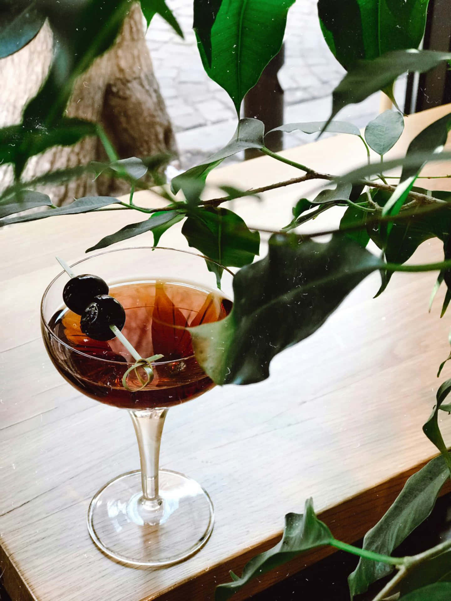 Cocktail Au Milieu De La Végétation Fond d'écran