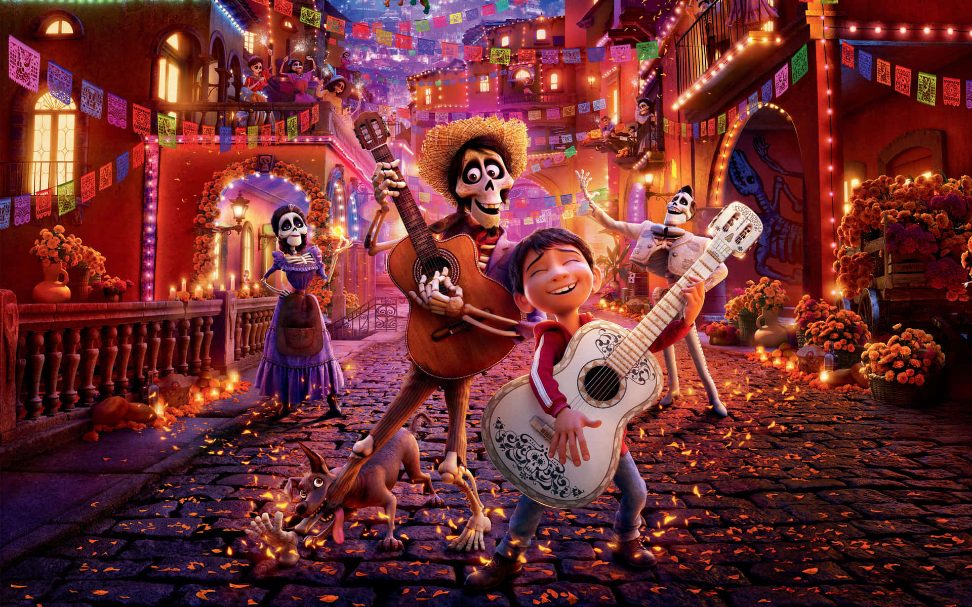 Oplevmagien I Disney/pixars Coco Og Søg Eventyr I De Dødes Land!
