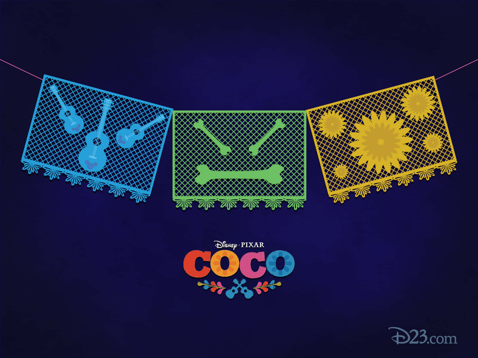 Entdeckedie Welt Von Coco, Einem Magischen Abenteuer Von Disney-pixar. Wallpaper