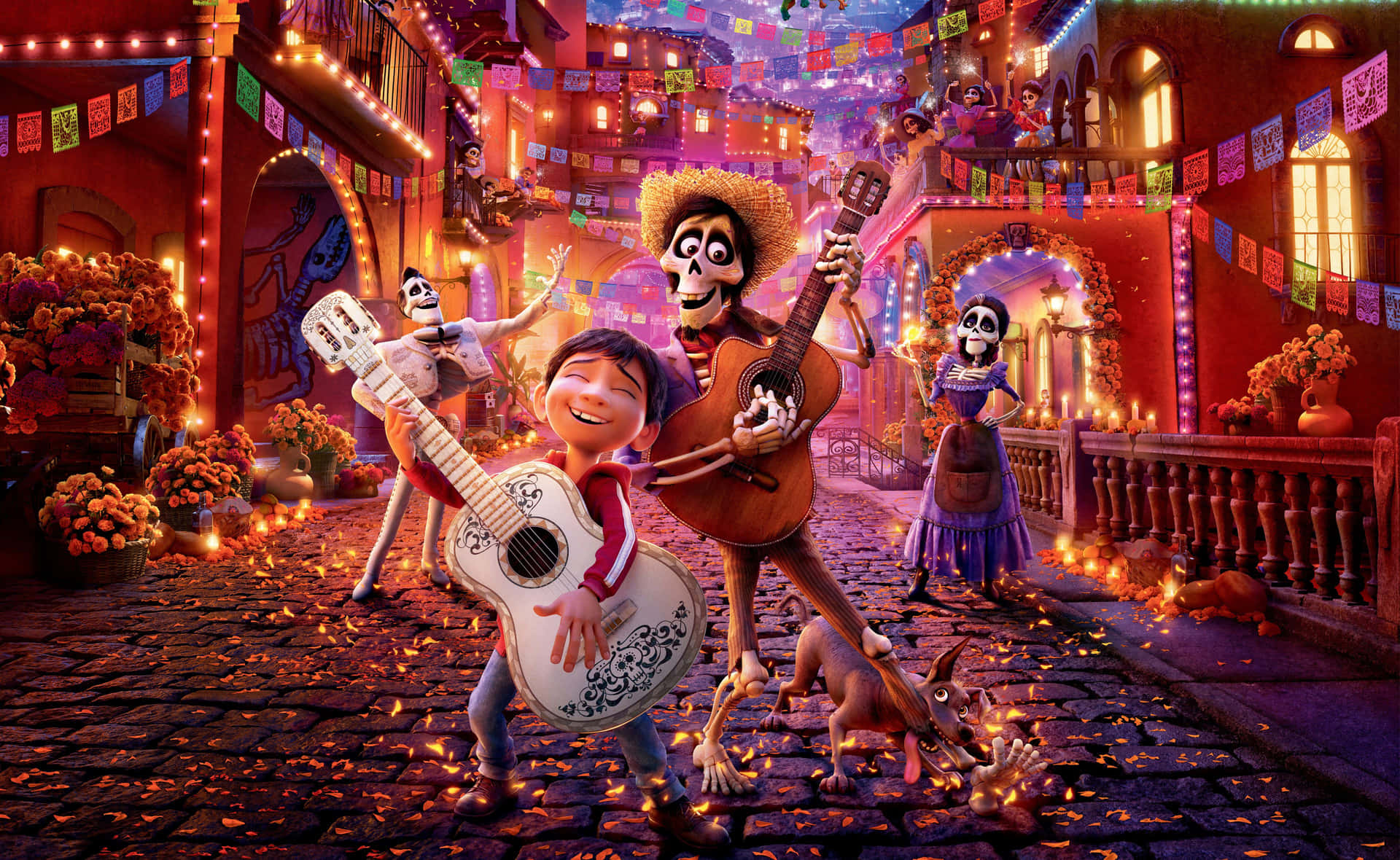 Erlebeein Musikalisches Abenteuer Mit Disney's Coco Wallpaper