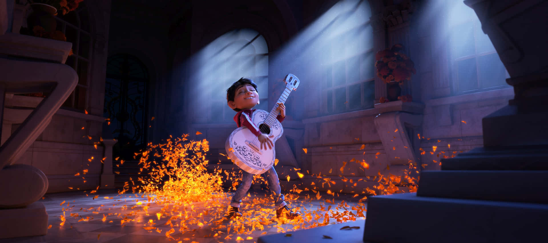 An enchanting scene from Disney's Coco Wallpaper