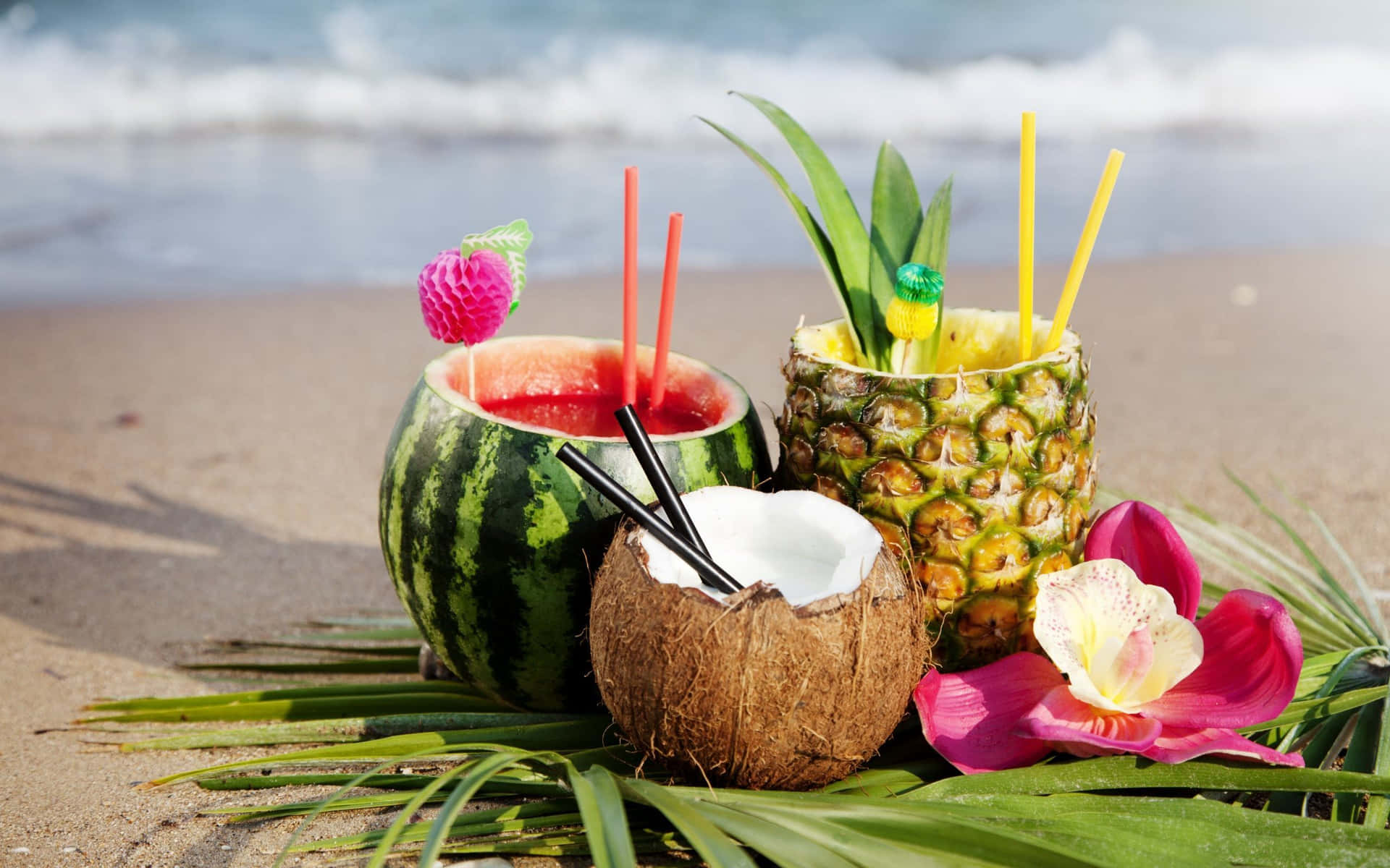 Enjoy a Refreshing Coconut.