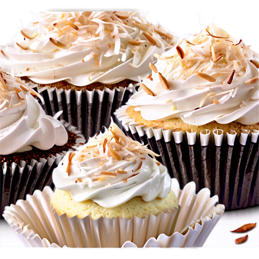 Coconut Cupcakes Png Que79 PNG