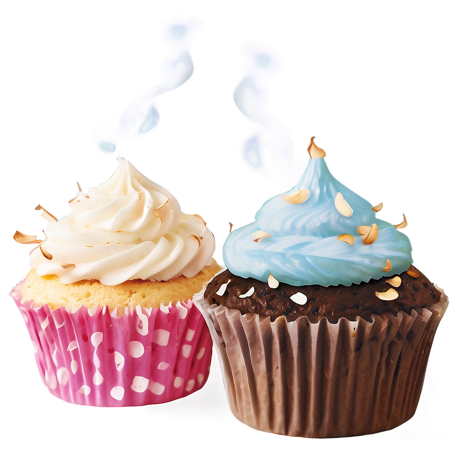 Coconut Cupcakes Png Unp56 PNG