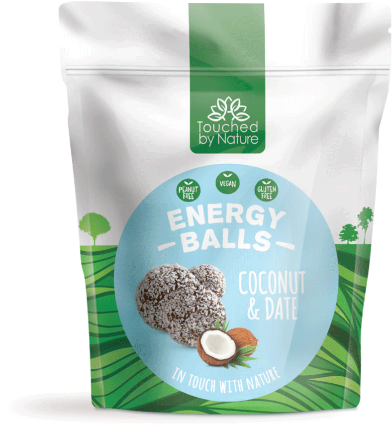 Coconut Date Energy Balls Packaging PNG