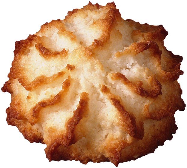 Coconut Macaroon Closeup PNG