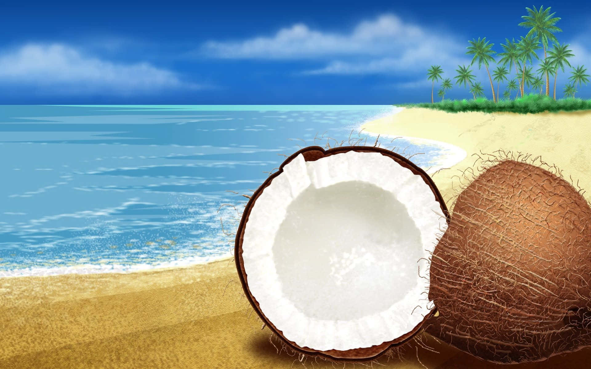 Enjoy the Cool Breeze of a Coconut Tree