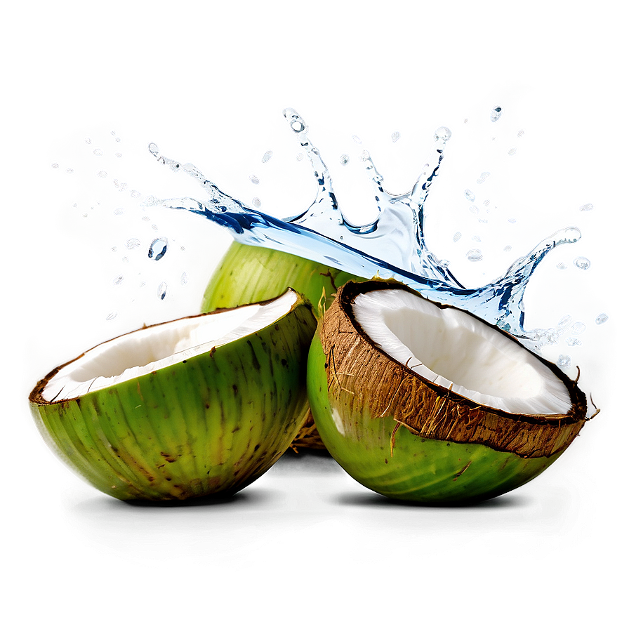 Coconut Water Splash Png 4 PNG