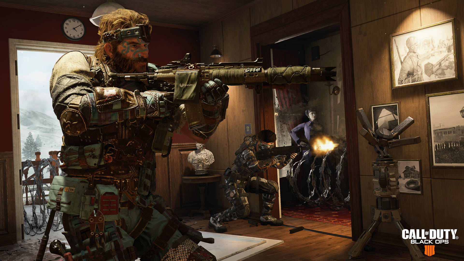 Cod Black Ops 4 Armed Men Ambush Wallpaper