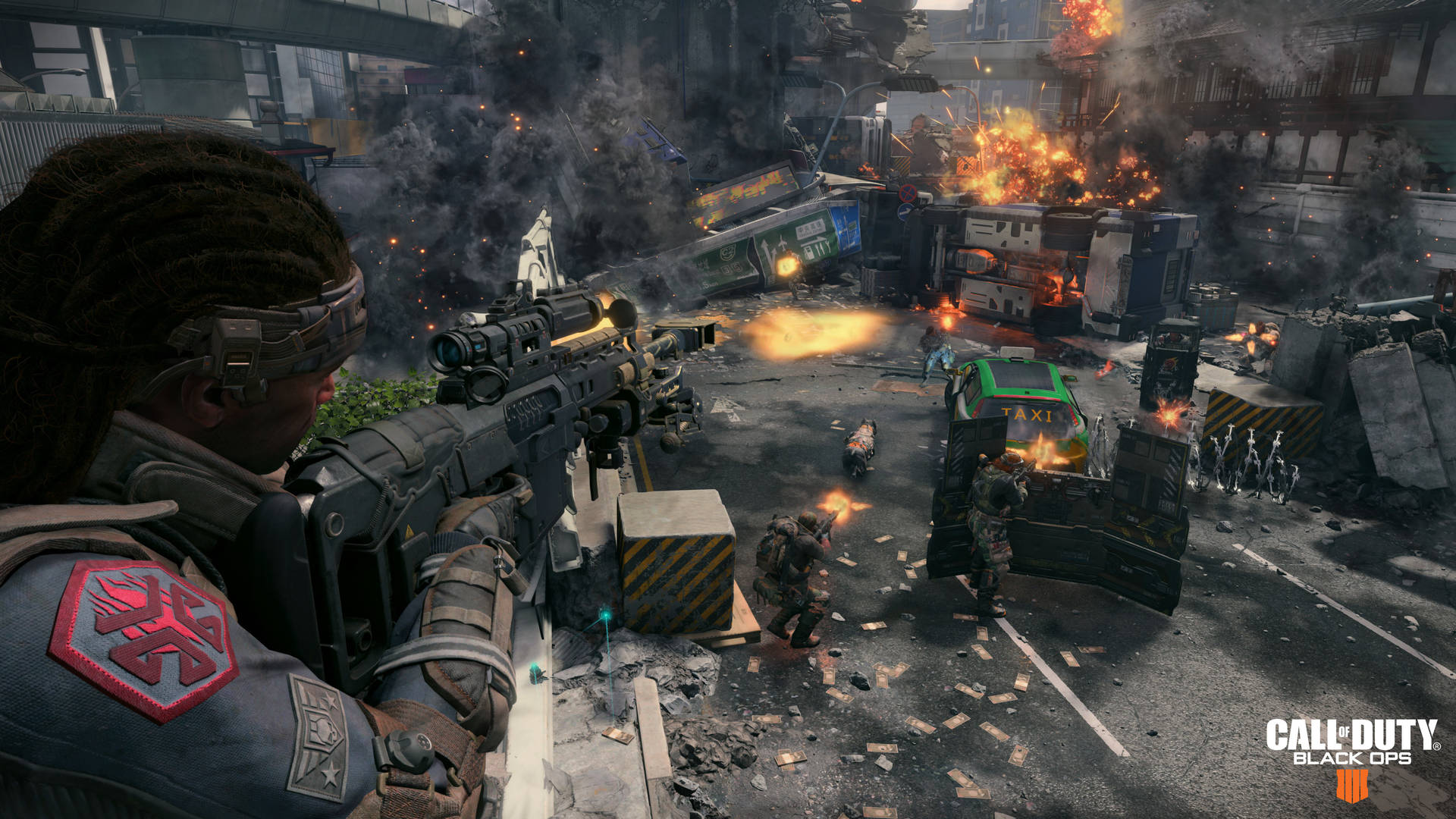 Cod Black Ops 4 Burning City Background